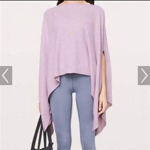New Lululemon Forward‎ Flow Cape scarf dusty lilac pink OS